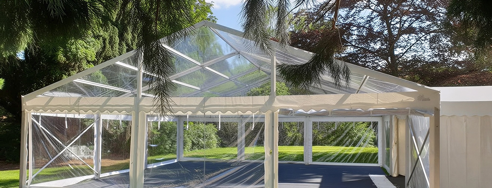Clear span marquee hire Northamptonshire